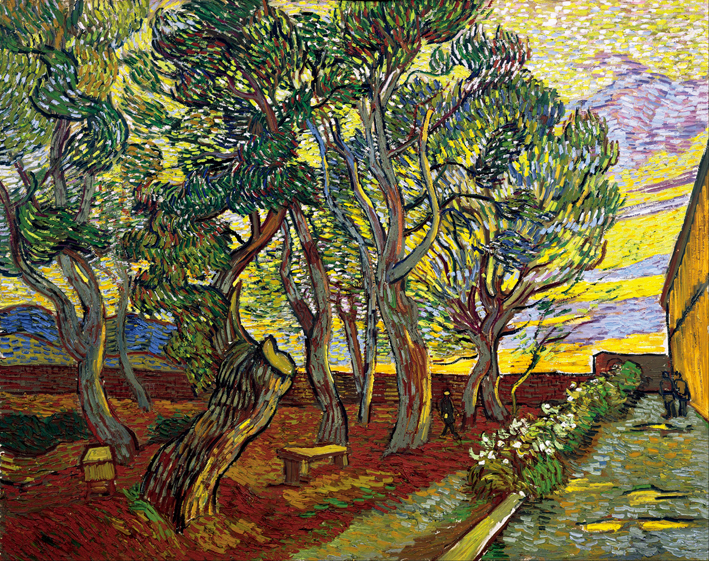  文森特·威廉·梵高  Vincent Willen Van Gogh —— 圣保罗医院的公园 (2)